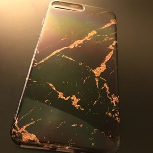 Golden Marble Phone Case For iPhone 7 & 8 Plus